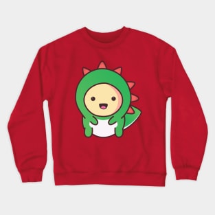 kawaii cute dinosaur baby cat muffin Crewneck Sweatshirt